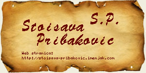 Stoisava Pribaković vizit kartica